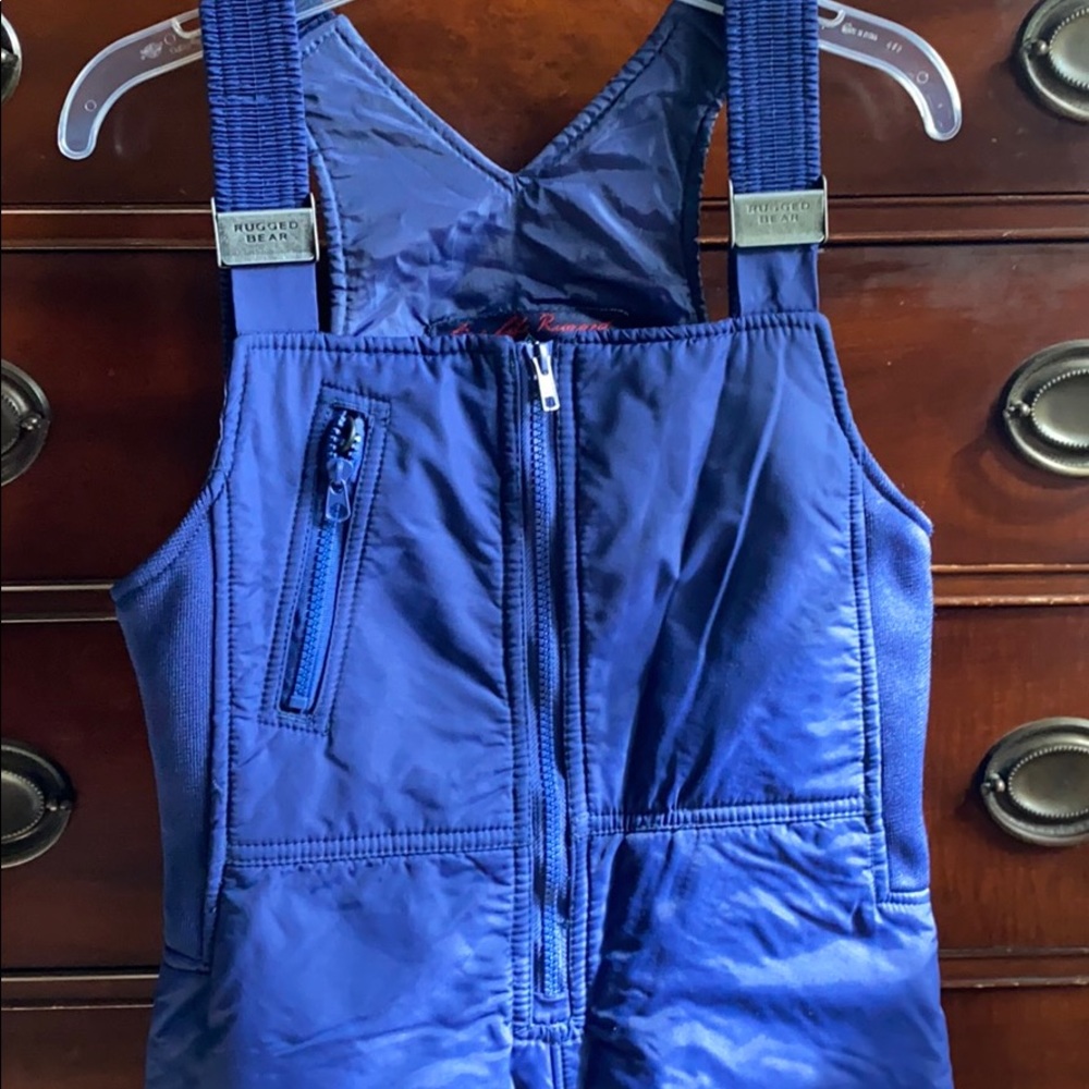 Unisex navy snow/ski bibs